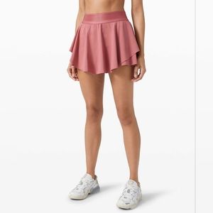 Lululemon Court Rival High Rise Skirt Cherry Tint
